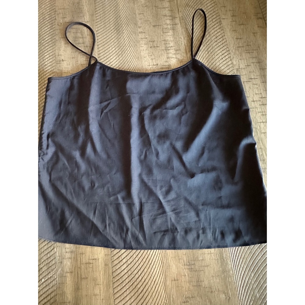 Diane von Furstenberg‎ Black Satin Camisole Tank Top - Size 4